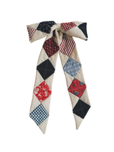 Load image into Gallery viewer, Quilted Patchwork Bow - made to order
