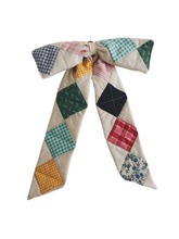 Load image into Gallery viewer, Quilted Patchwork Bow - made to order
