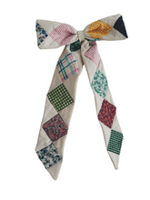 Load image into Gallery viewer, Quilted Patchwork Bow - made to order