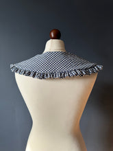 Load image into Gallery viewer, Navy Gingham Prairie Collar
