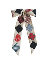 Load image into Gallery viewer, Quilted Patchwork Bow - made to order
