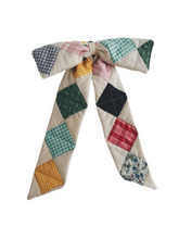 Load image into Gallery viewer, Quilted Patchwork Bow - made to order
