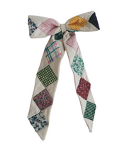 Load image into Gallery viewer, Quilted Patchwork Bow - made to order
