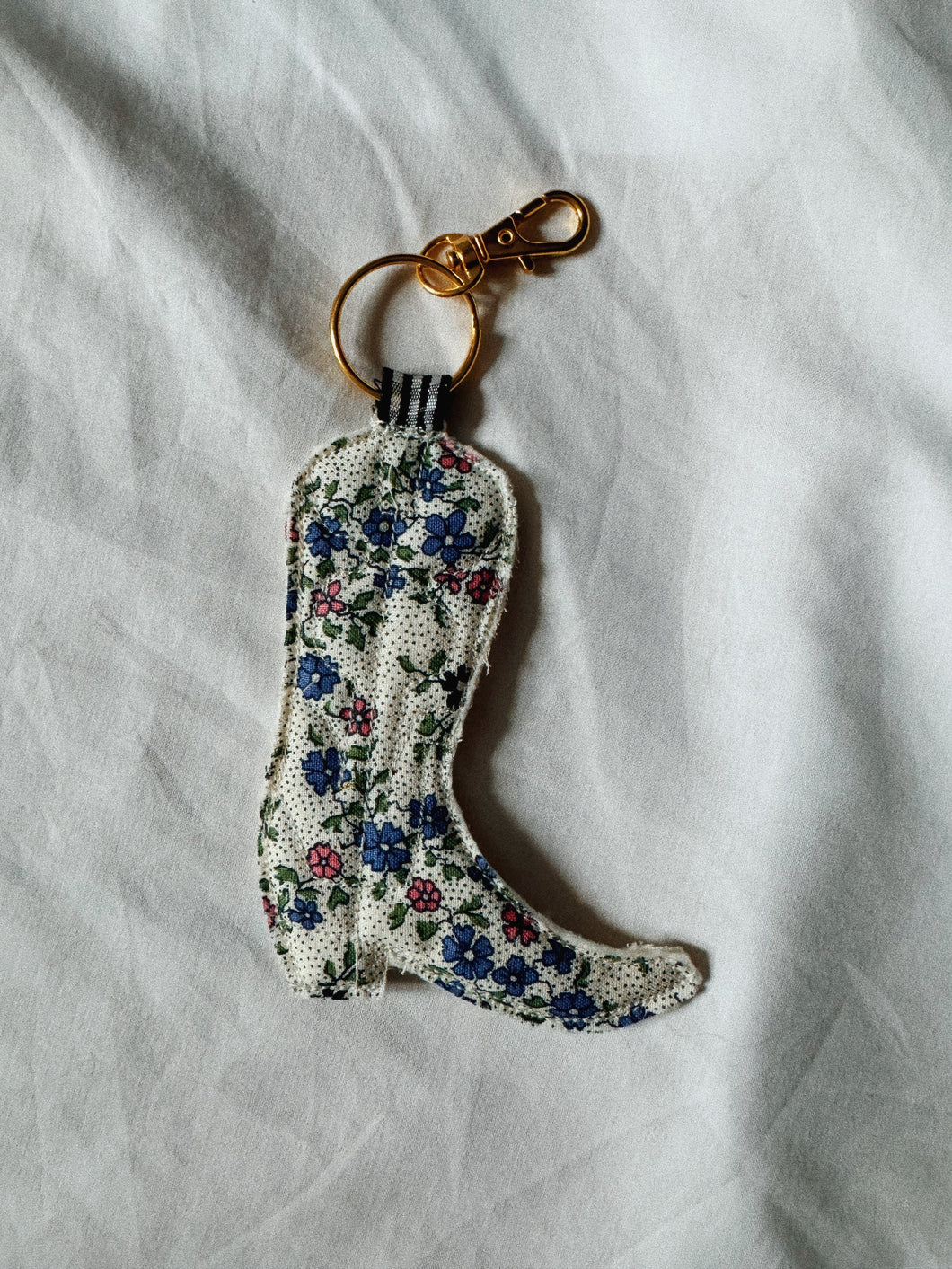 Ditsy forget-me-not - Cowboy Keyring